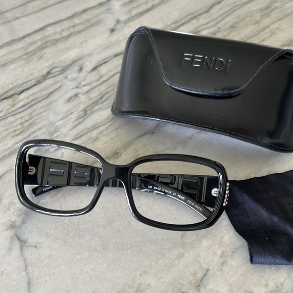 Fendi crystal logo sunglasses frame - Picture 4 of 4